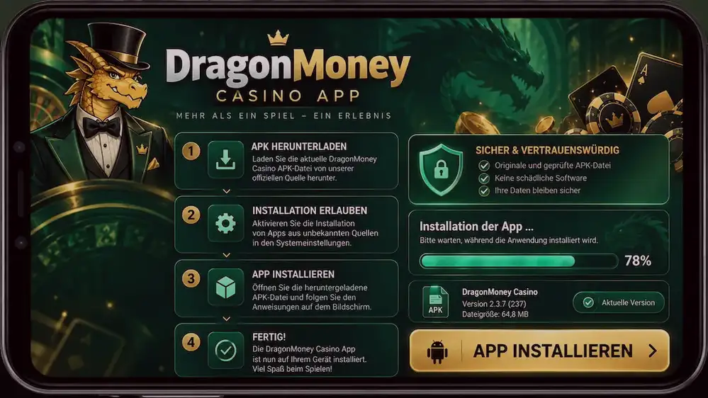 Auszahlungsinformationen bei Dragon Money Casino Mobile